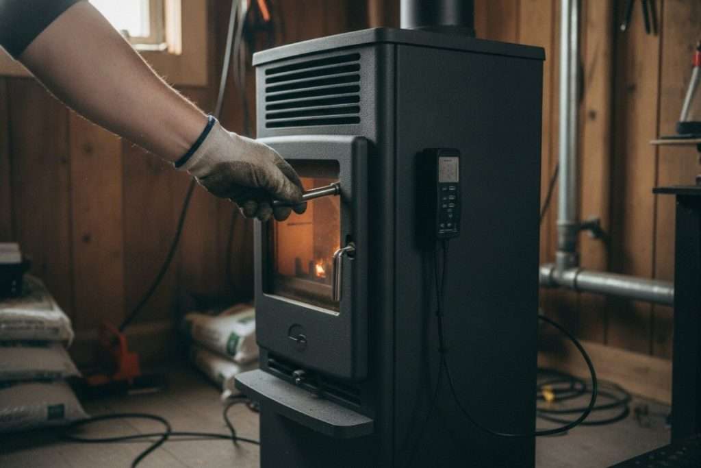 Emplacement sonde température poêle à granulés : le guide