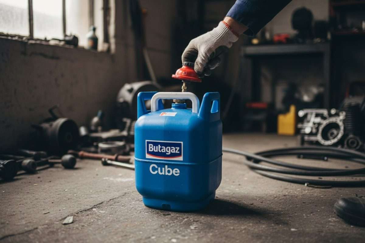 Comment enlever le détendeur d’une bouteille gaz Butagaz Cube